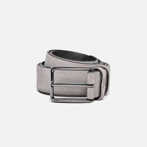 Milo - Light Grey Suede - Belt - Men - Austrich