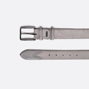 Milo - Light Grey Suede - Belt - Men - Austrich