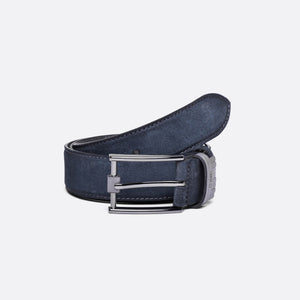 Derick - Grey Suede - Belt - Men - Austrich