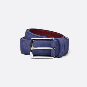 Telly - Navy Soft Suede - Belt - Men - Austrich