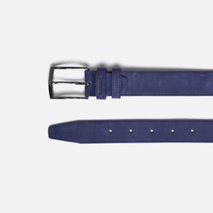 Telly - Navy Soft Suede - Belt - Men - Austrich