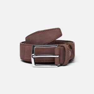 Telly - Brown Soft Suede - Belt - Men - Austrich